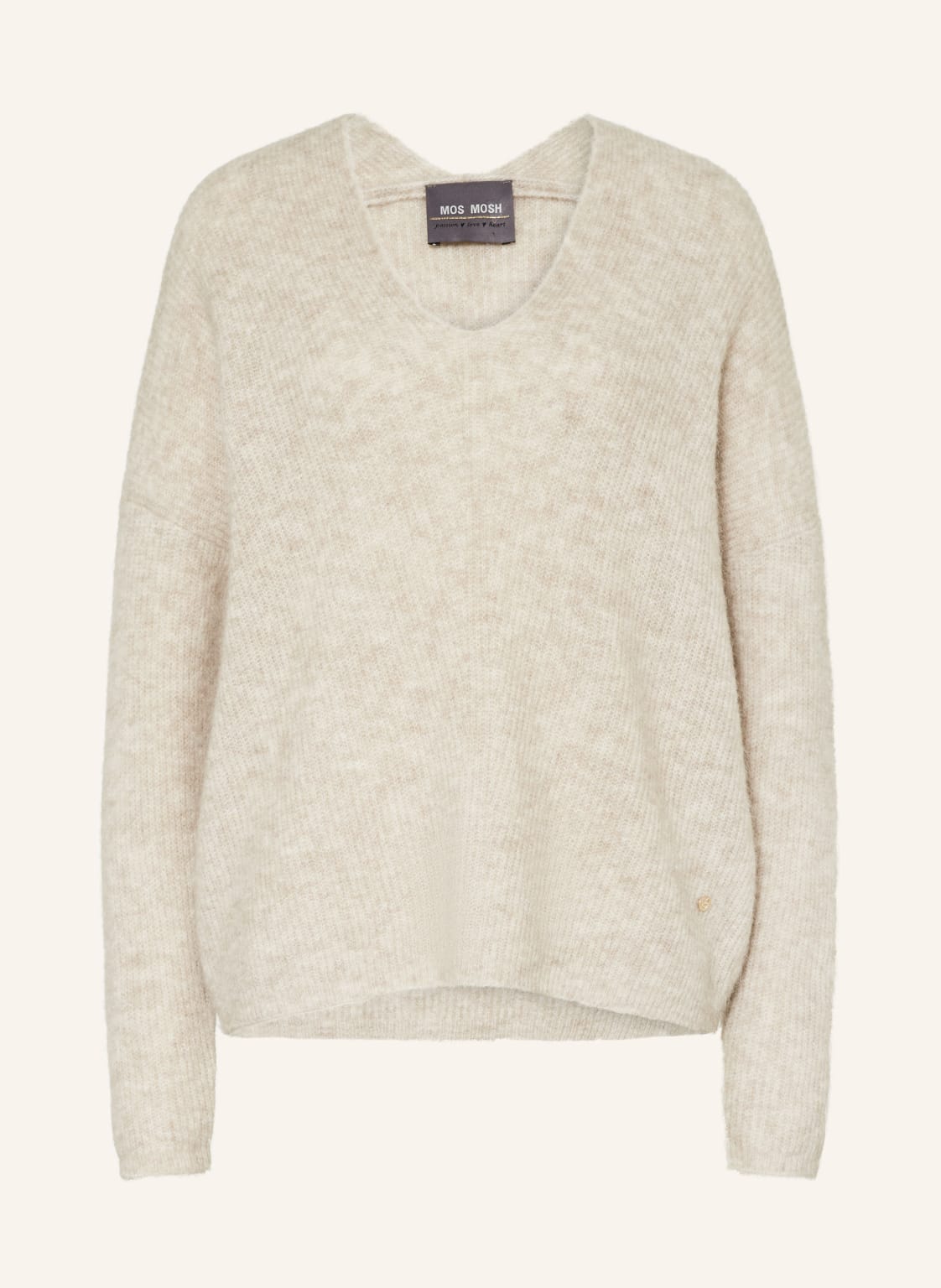 Mos Mosh Pullover Thora Mit Alpaka grau Mos Mosh Pullover Thora Mit Alpaka grau von MOS MOSH
