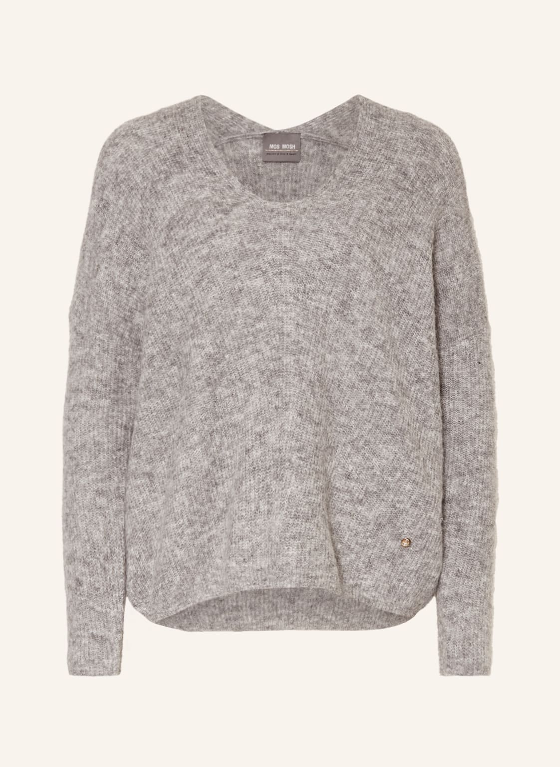 Mos Mosh Pullover Thora Mit Alpaka grau Mos Mosh Pullover Thora Mit Alpaka grau von MOS MOSH