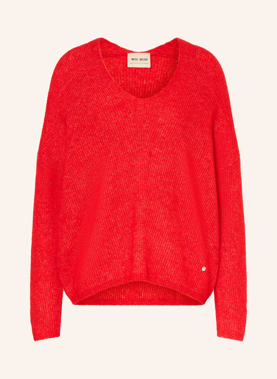 Mos Mosh Pullover Thora Mit Alpaka rot von MOS MOSH