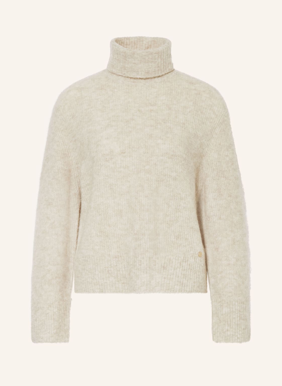 Mos Mosh Rollkragenpullover Aidy Mit Alpaka beige von MOS MOSH