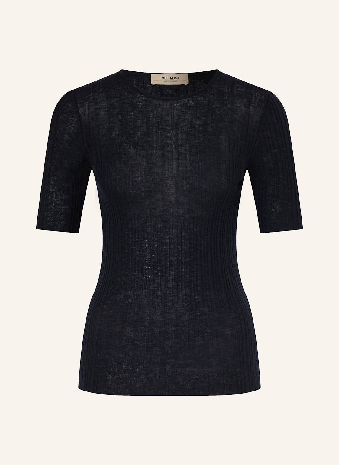 Mos Mosh Strickshirt Mmbouch Aus Cashmere blau Mos Mosh Strickshirt Mmbouch Aus Cashmere blau von MOS MOSH