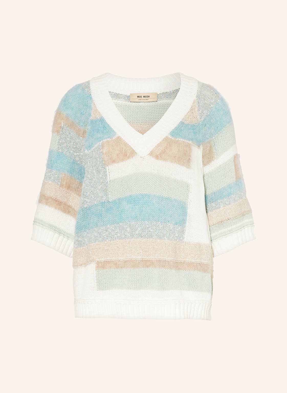 Mos Mosh Strickshirt Mmdaya Mit Glitzergarn blau Mos Mosh Strickshirt Mmdaya Mit Glitzergarn blau von MOS MOSH