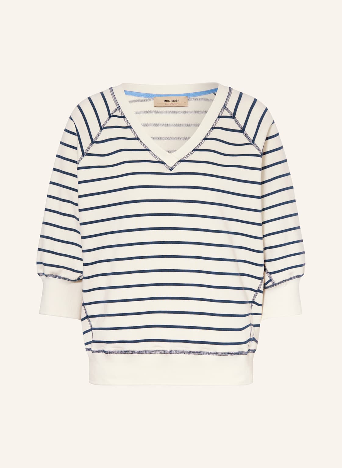 Mos Mosh Sweatshirt Mit 3/4-Arm blau Mos Mosh Sweatshirt Mit 3/4-Arm blau von MOS MOSH