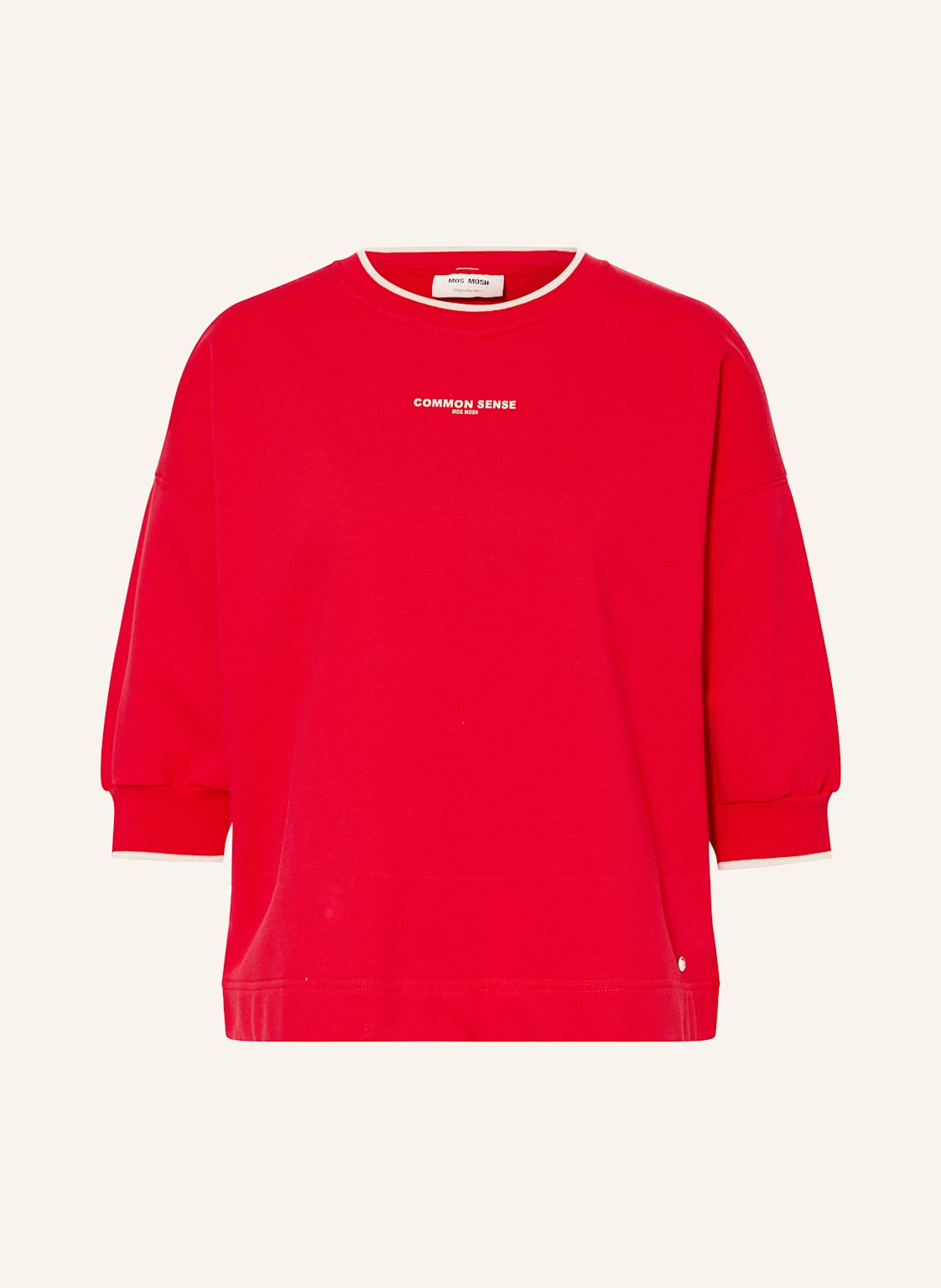 Mos Mosh Sweatshirt Mmdarin Mit 3/4-Arm rot Mos Mosh Sweatshirt Mmdarin Mit 3/4-Arm rot von MOS MOSH