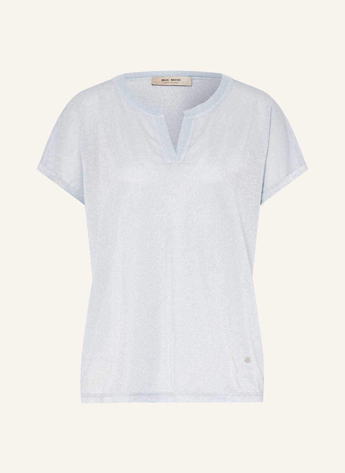 Mos Mosh T-Shirt Mmkilana Mit Glitzergarn blau Mos Mosh T-Shirt Mmkilana Mit Glitzergarn blau von MOS MOSH