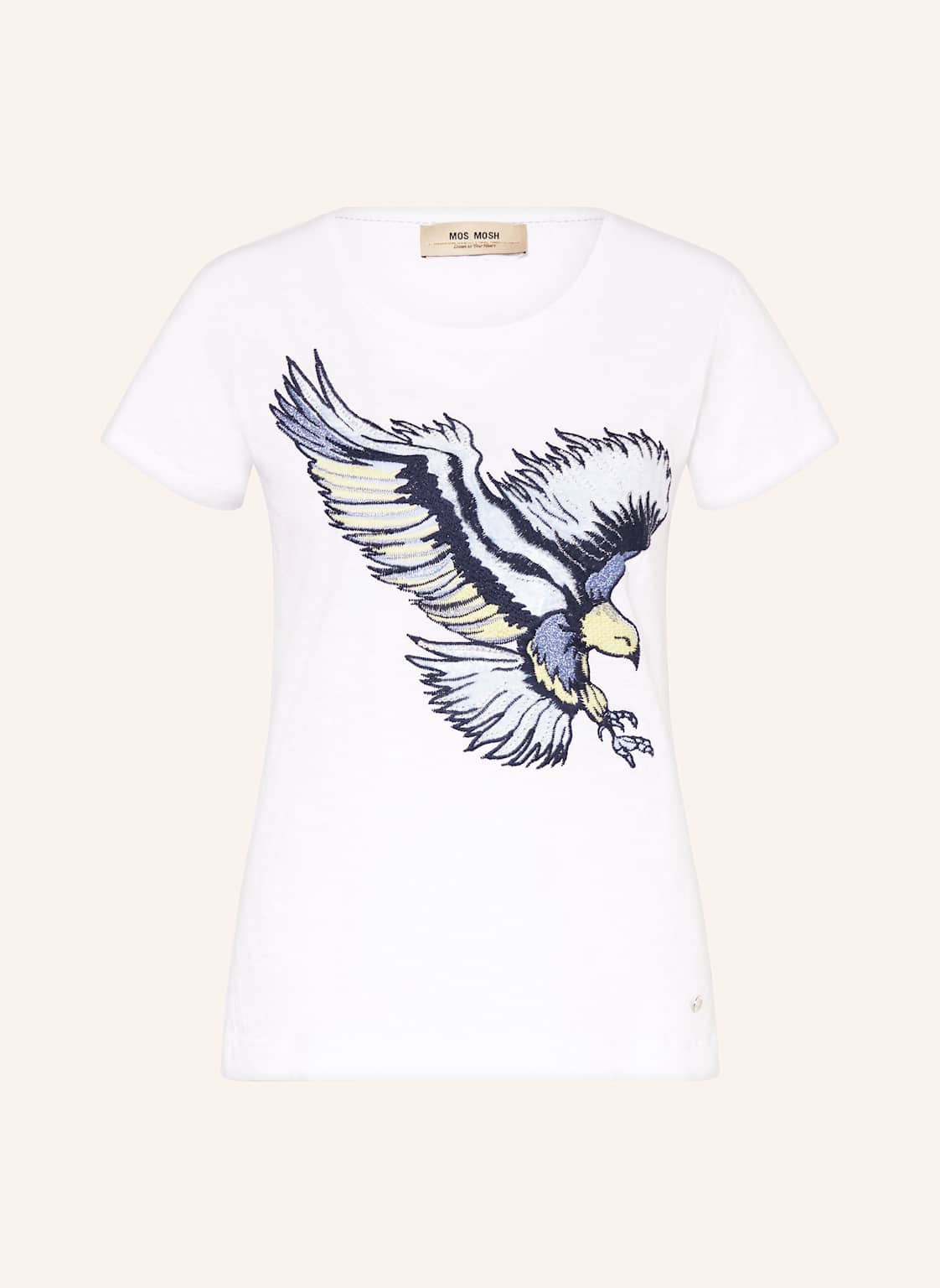 Mos Mosh T-Shirt Mmrem Mit Pailletten Und Schmucksteinen weiss Mos Mosh T-Shirt Mmrem Mit Pailletten Und Schmucksteinen weiss von MOS MOSH