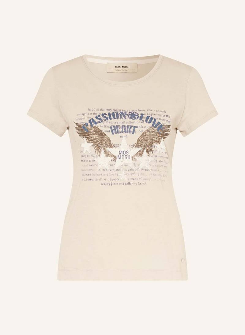 Mos Mosh T-Shirt Mmzibby Mit Schmucksteinen beige von MOS MOSH