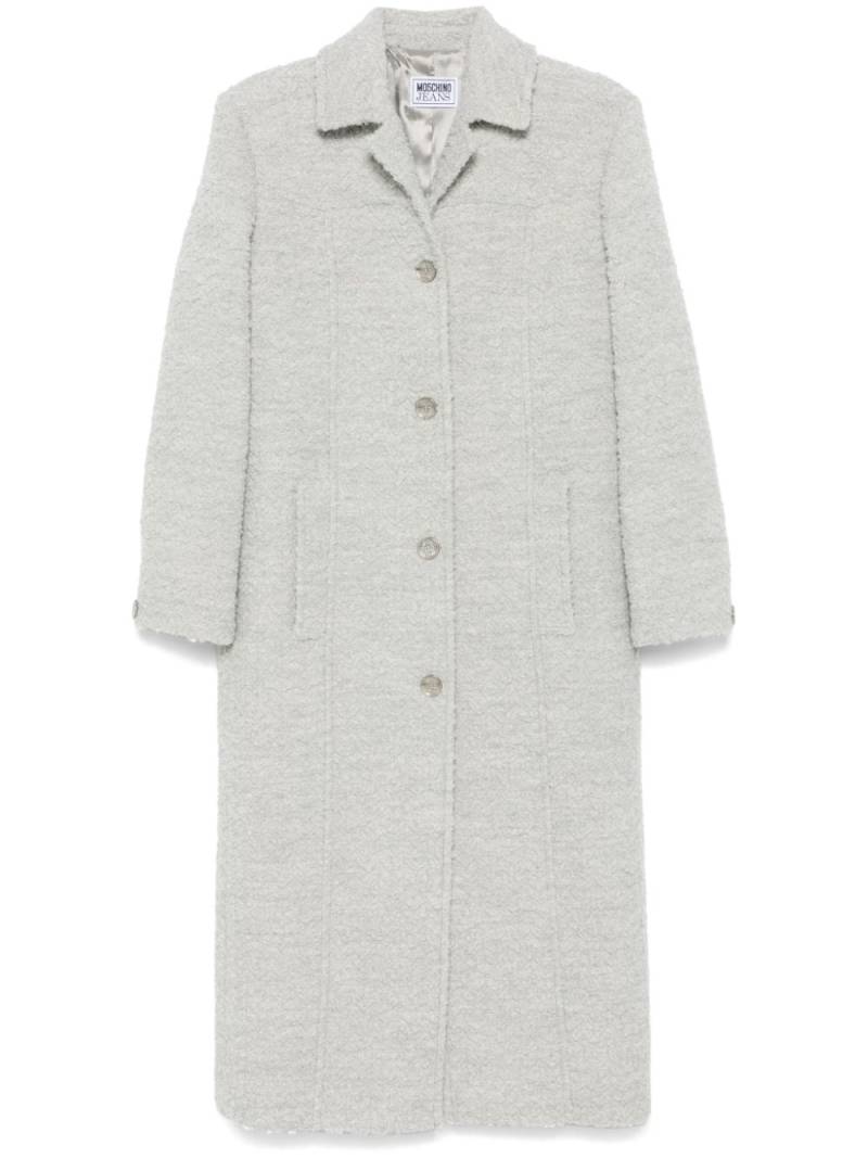 MOSCHINO JEANS bouclé coat - Grey von MOSCHINO JEANS