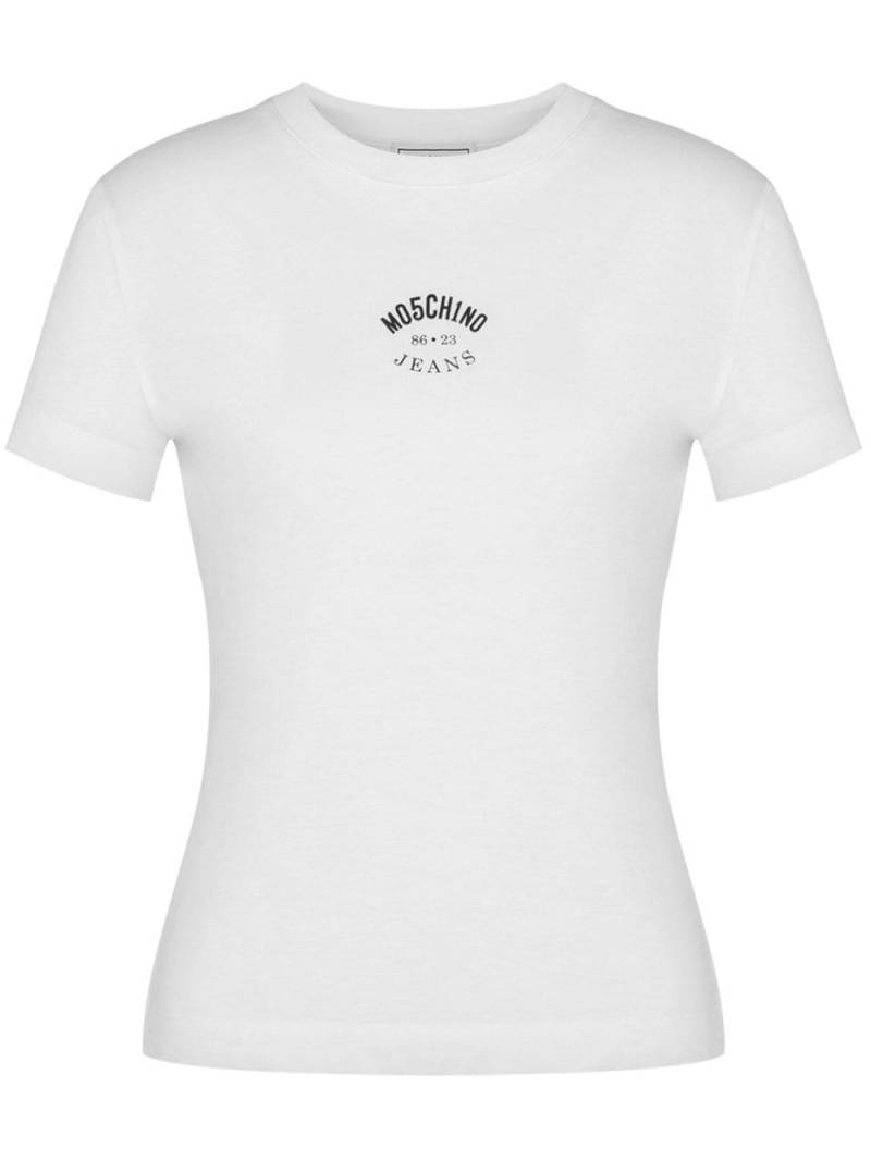 MOSCHINO JEANS cotton logo T-shirt - White von MOSCHINO JEANS