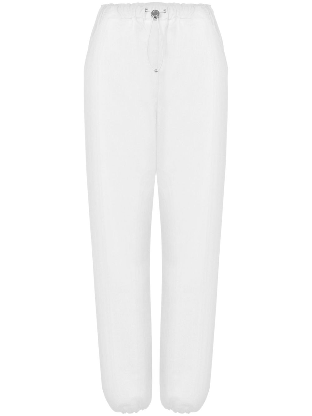 MOSCHINO JEANS elasticated-ankles track pants - White von MOSCHINO JEANS