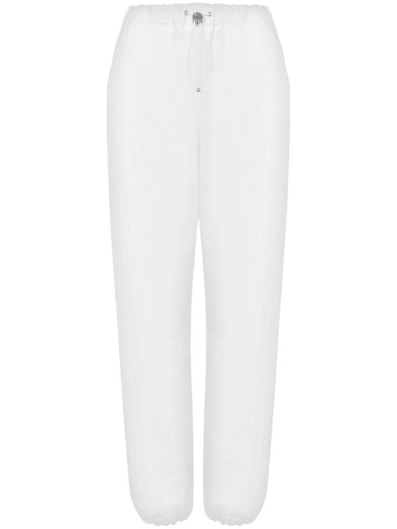 MOSCHINO JEANS elasticated-ankles track pants - White von MOSCHINO JEANS