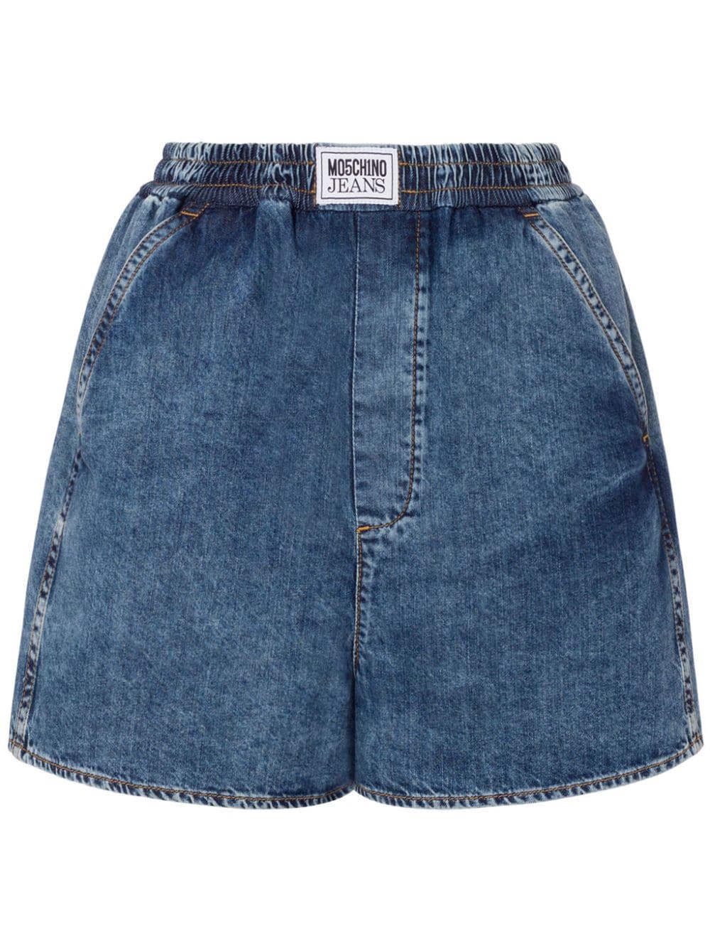 MOSCHINO JEANS elasticated-waistband denim shorts - Blue von MOSCHINO JEANS