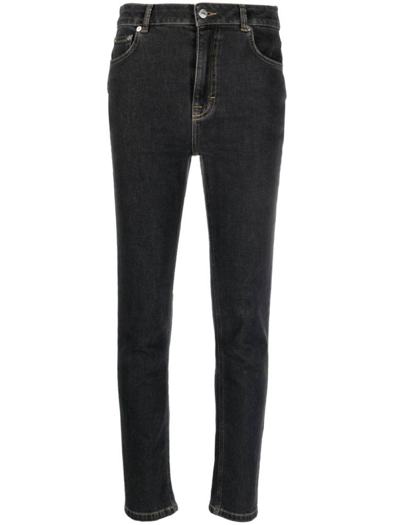 MOSCHINO JEANS high-rise skinny-cut jeans - Black von MOSCHINO JEANS