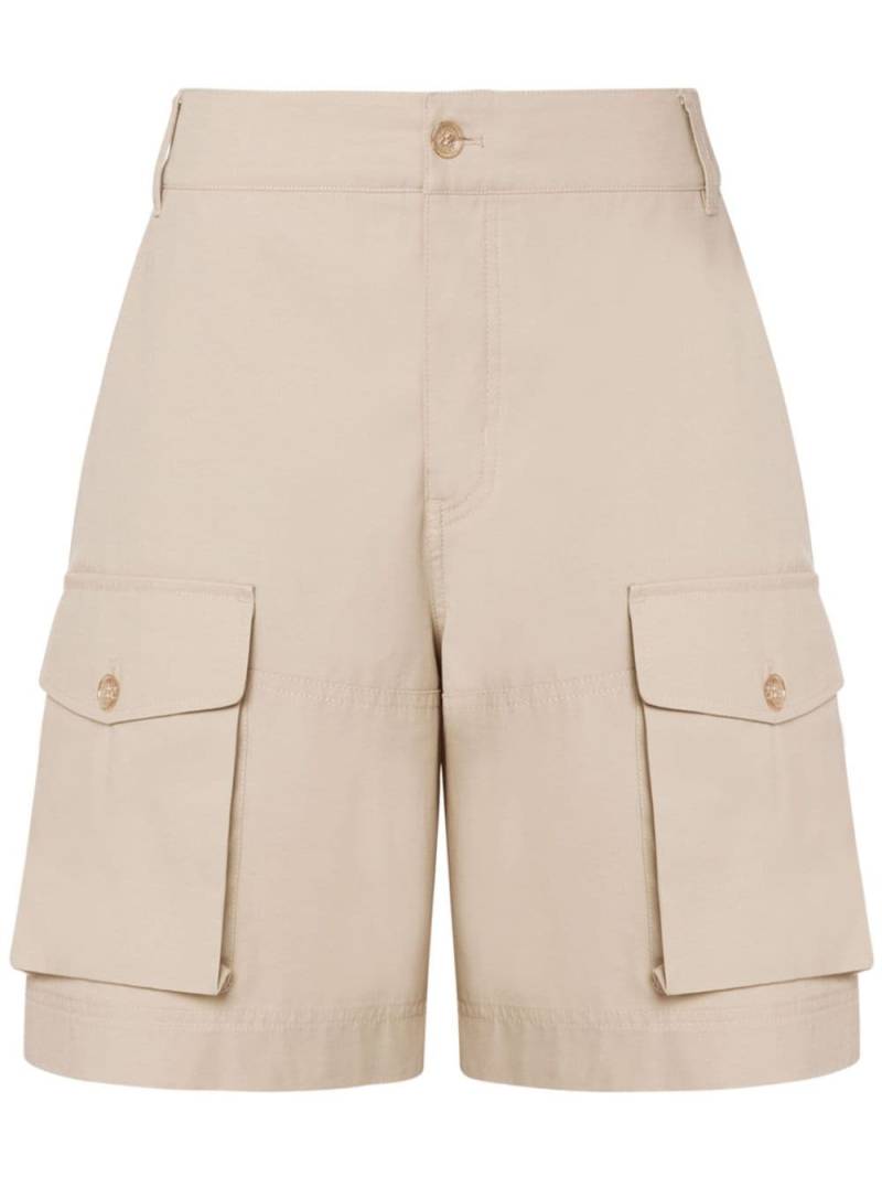 MOSCHINO JEANS high-rise cargo shorts - Neutrals von MOSCHINO JEANS