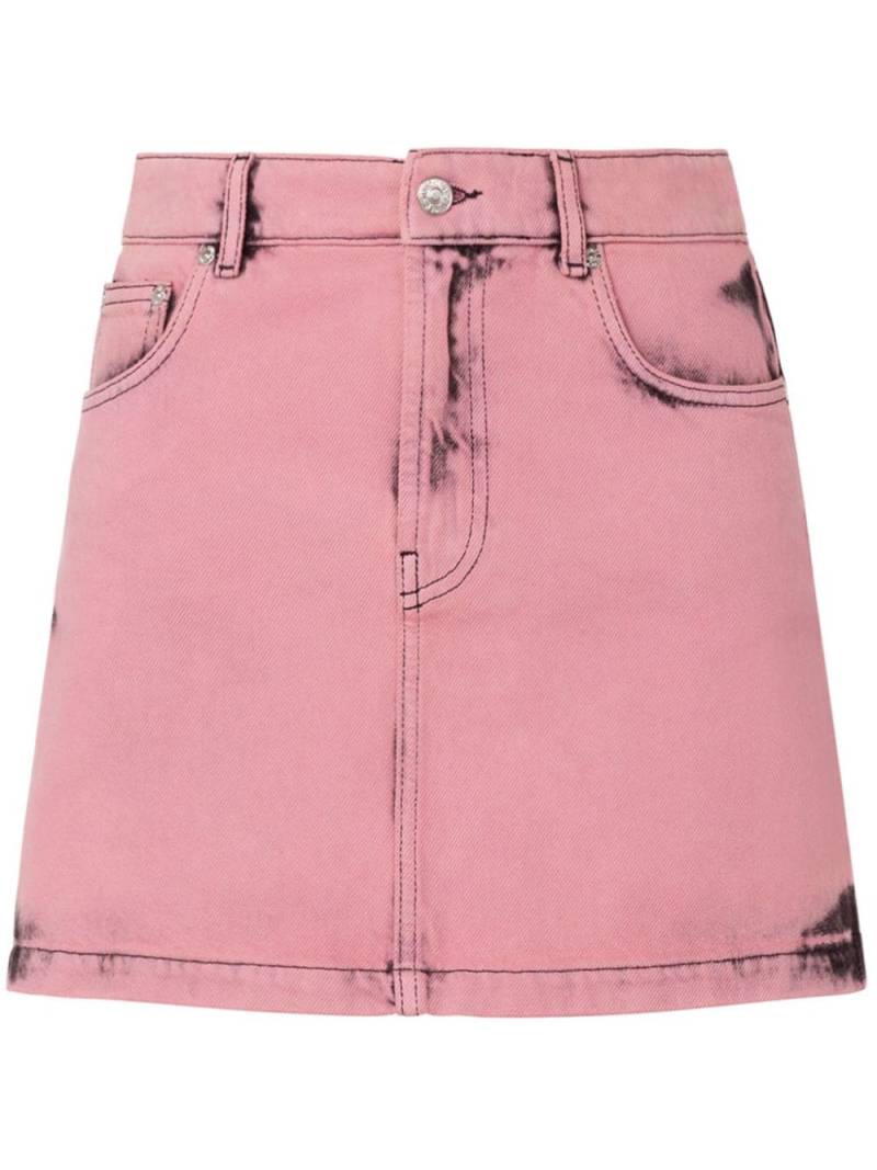 MOSCHINO JEANS high-rise denim miniskirt - Pink von MOSCHINO JEANS