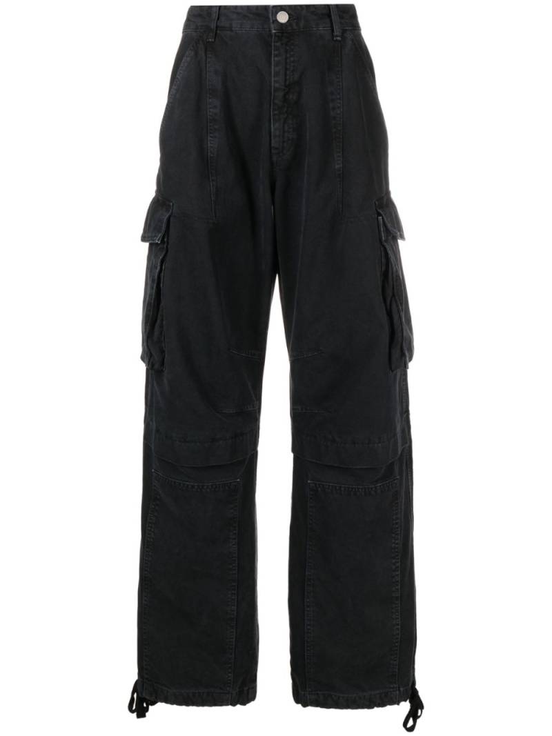 MOSCHINO JEANS high-waisted denim cargo pants - Black von MOSCHINO JEANS