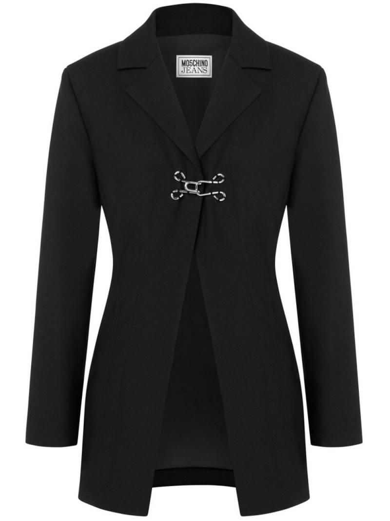 MOSCHINO JEANS hook-fastening blazer - Black von MOSCHINO JEANS