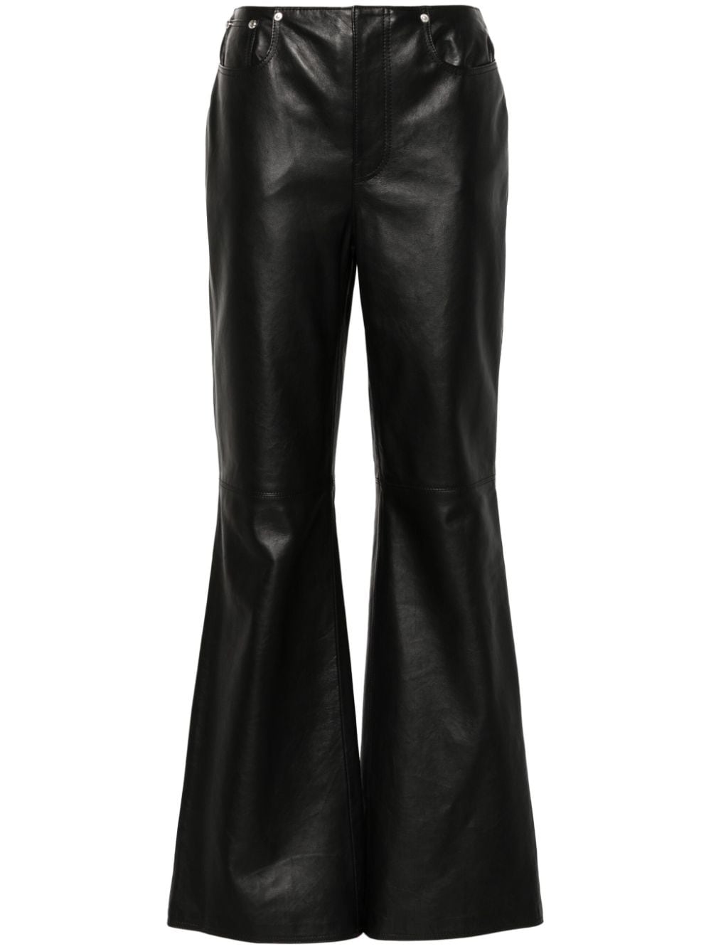 MOSCHINO JEANS leather trousers - Black von MOSCHINO JEANS