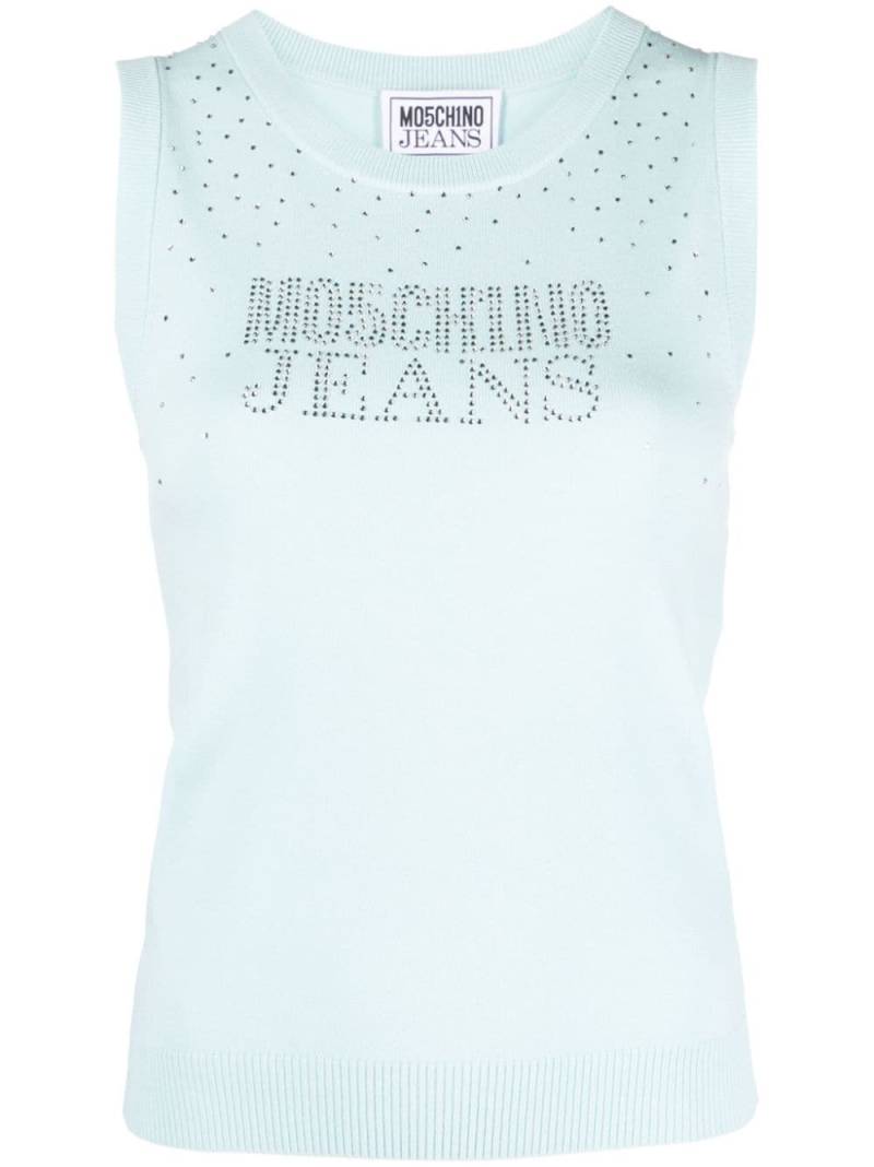 MOSCHINO JEANS logo-embellished tank top - Blue von MOSCHINO JEANS