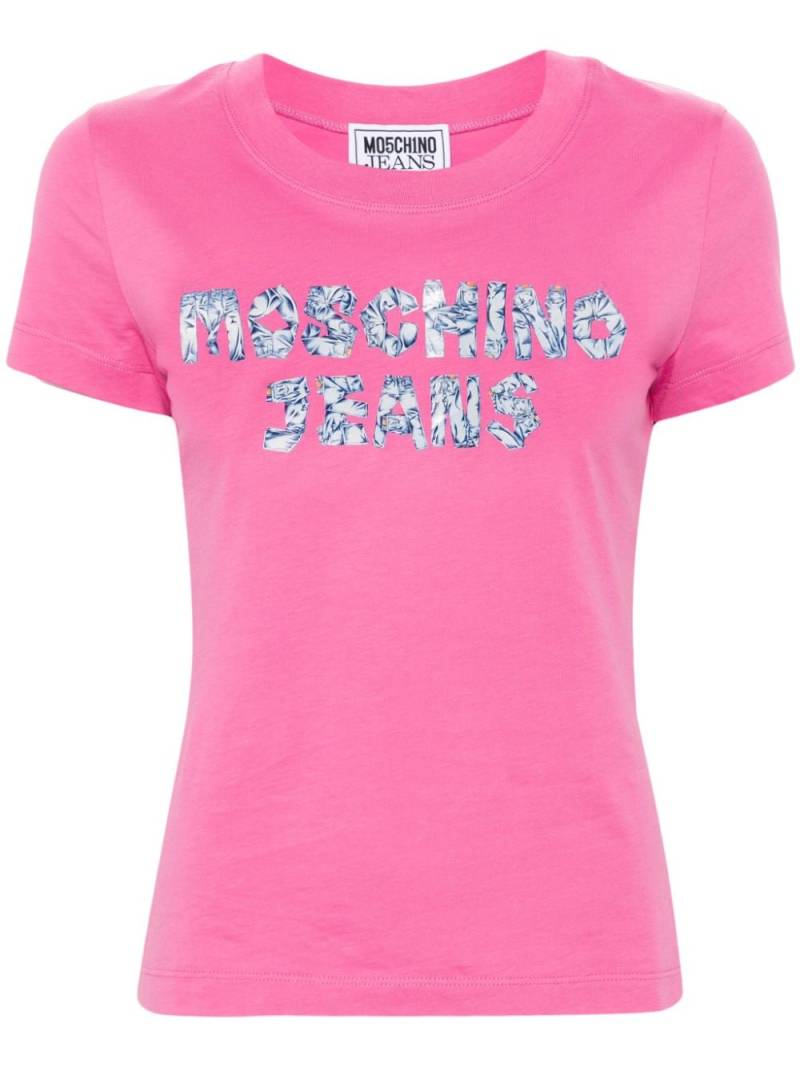 MOSCHINO JEANS logo-print T-shirt - Pink von MOSCHINO JEANS