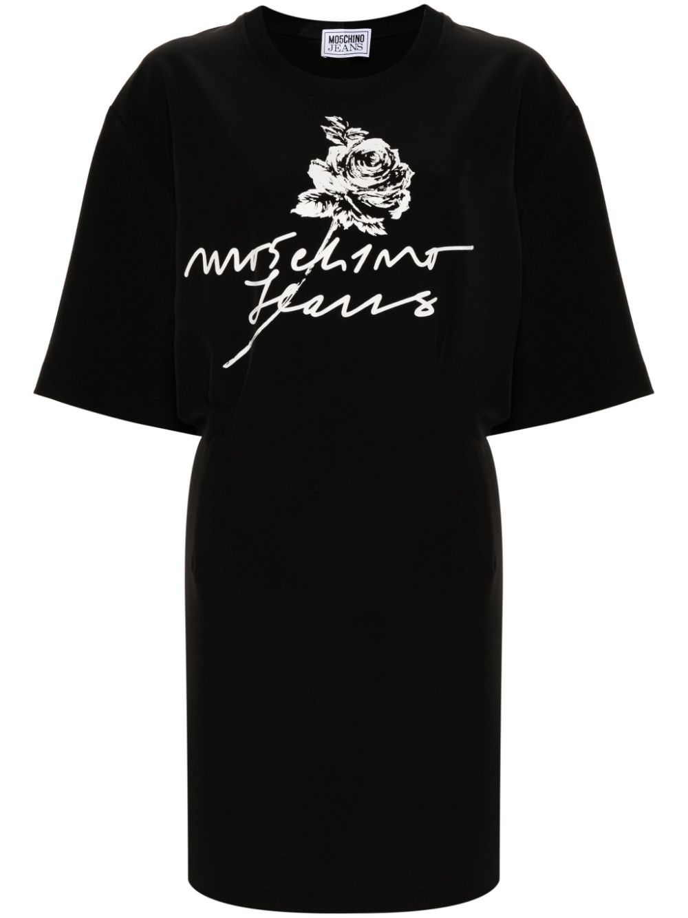 MOSCHINO JEANS logo-print T-shirt dress - Black von MOSCHINO JEANS