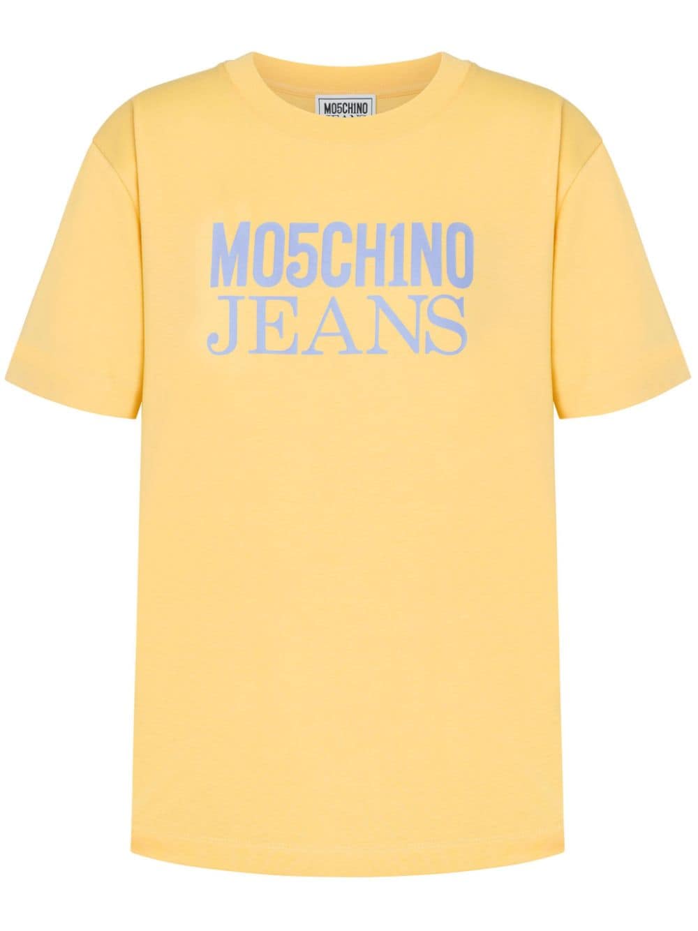 MOSCHINO JEANS logo-print cotton T-shirt - Yellow von MOSCHINO JEANS