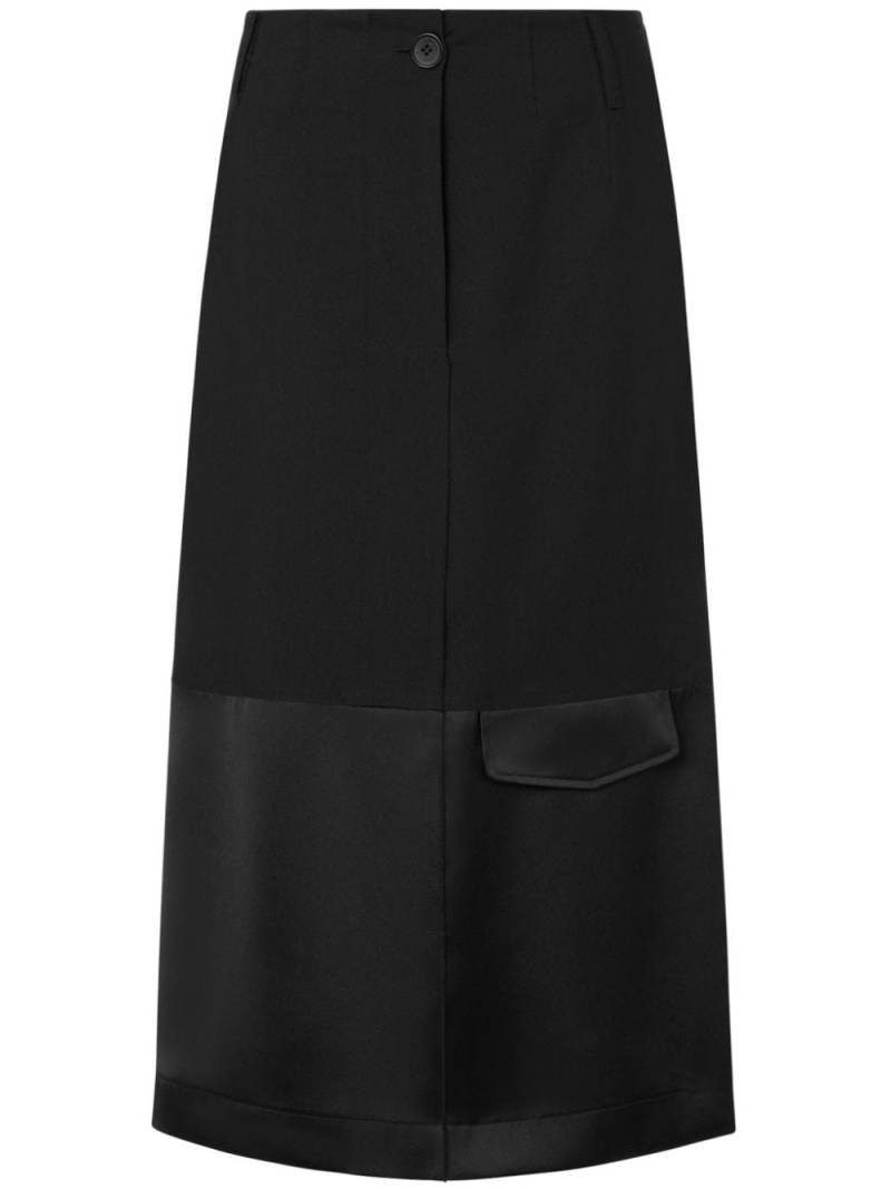 MOSCHINO JEANS panelled tailored midi skirt - Black von MOSCHINO JEANS