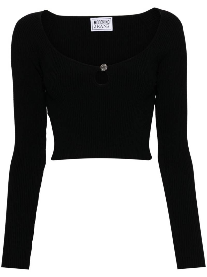 MOSCHINO JEANS ribbed-knit top - Black von MOSCHINO JEANS