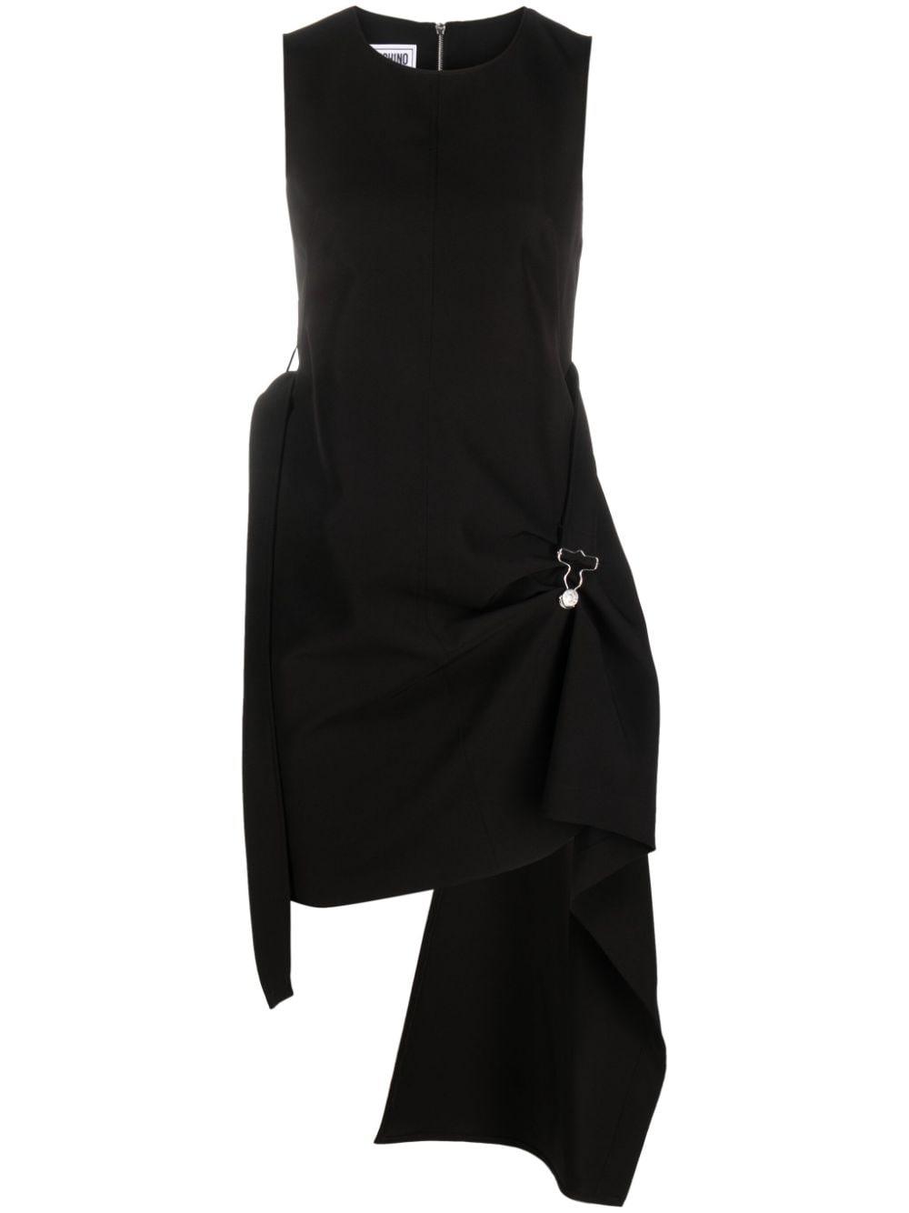 MOSCHINO JEANS sleeveless draped mini dress - Black von MOSCHINO JEANS
