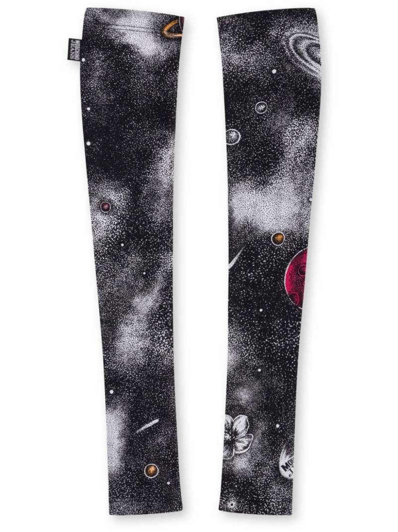 MOSCHINO JEANS space-print fingerless arm-warmers - Grey von MOSCHINO JEANS