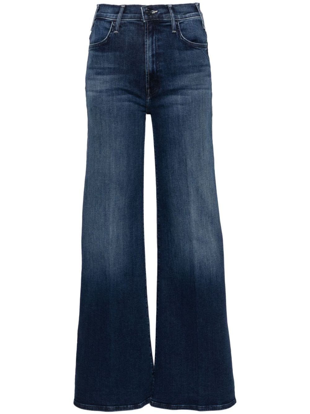 MOTHER Hustler Roller high-rise wide-leg jeans - Blue von MOTHER