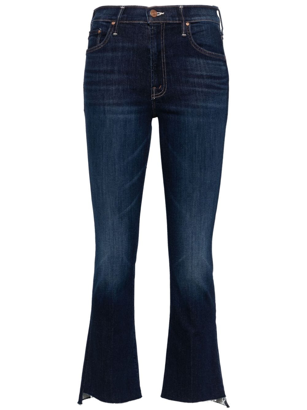 MOTHER Insider high-rise cropped jeans - Blue von MOTHER