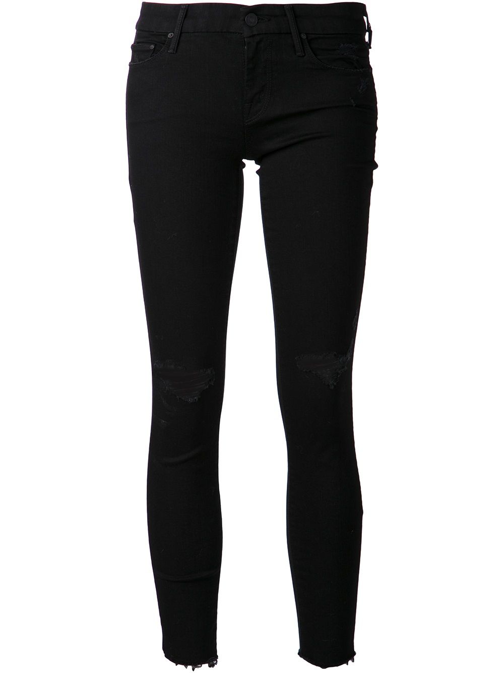 MOTHER 'Looker' ankle frey jeans - Black von MOTHER