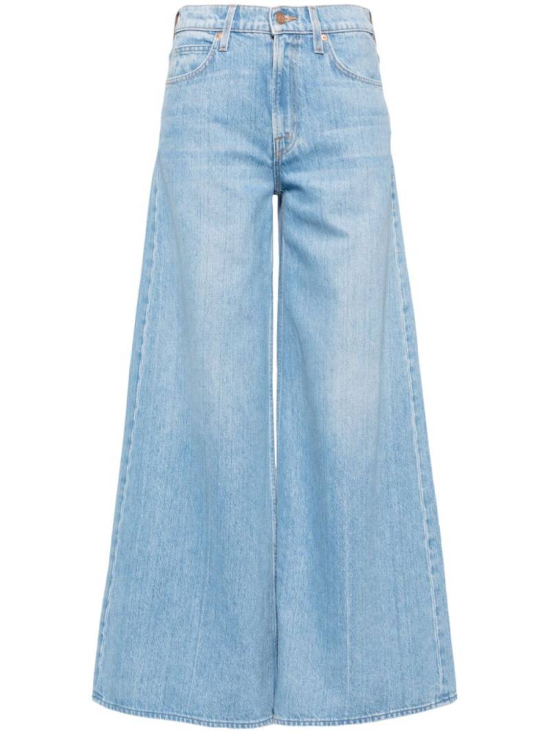 MOTHER Slung Sugar Cone Sneak low-rise flared jeans - Blue von MOTHER