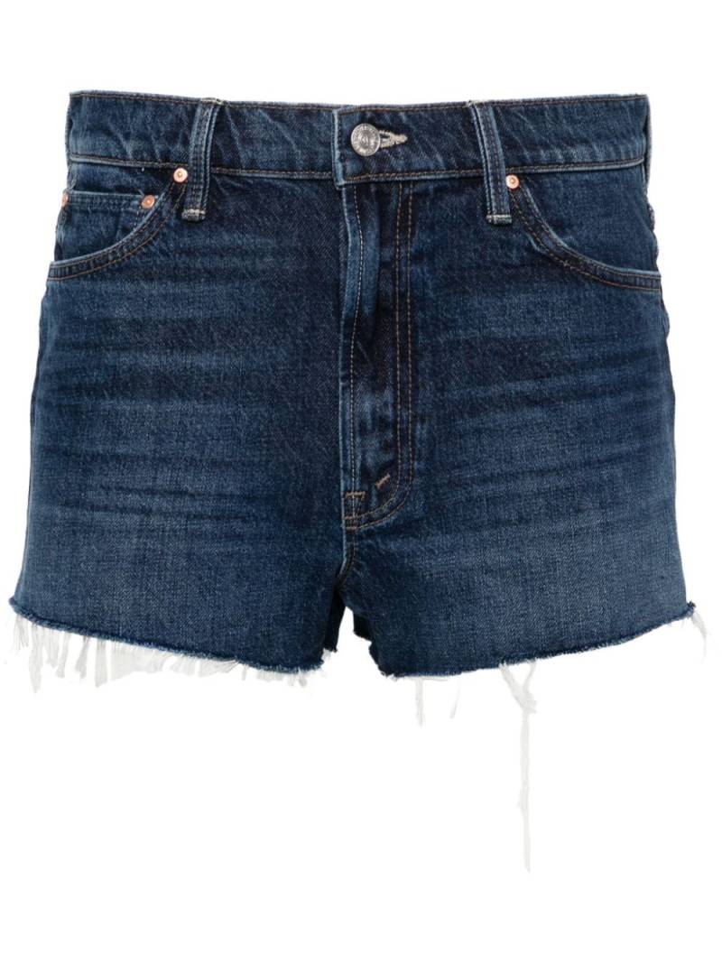 MOTHER The Dodger mid-rise denim shorts - Blue von MOTHER