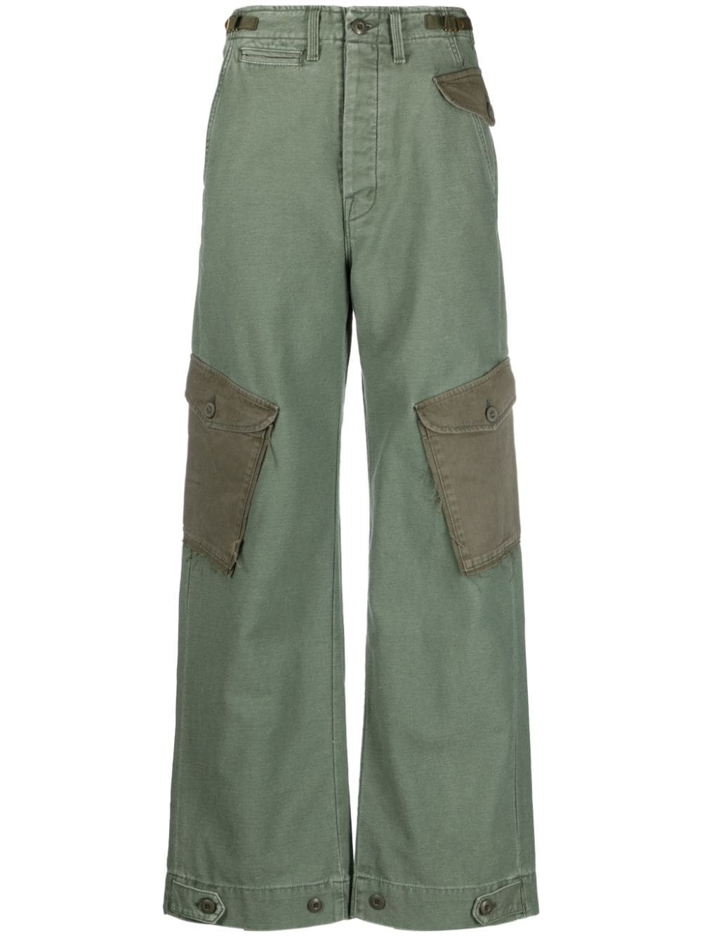MOTHER The G.I. Jane Greaser Nerdy straight-leg trousers - Green von MOTHER