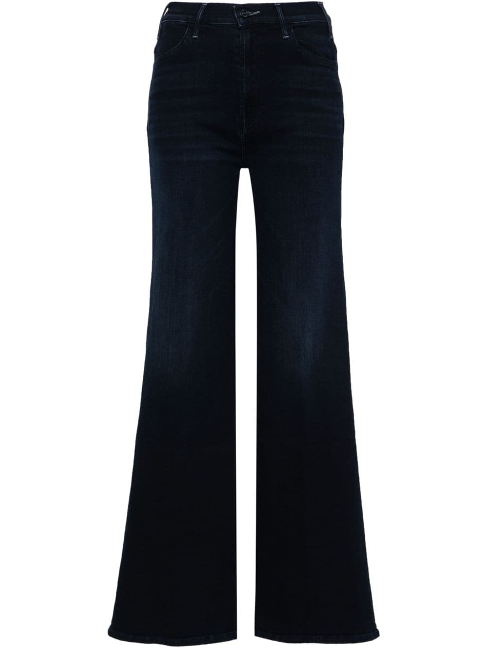 MOTHER The Hustler Roller Sneak high-rise wide-leg jeans - Blue von MOTHER