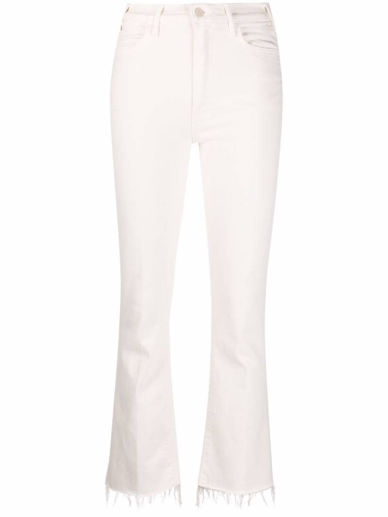 MOTHER The Hustler cropped jeans - White von MOTHER