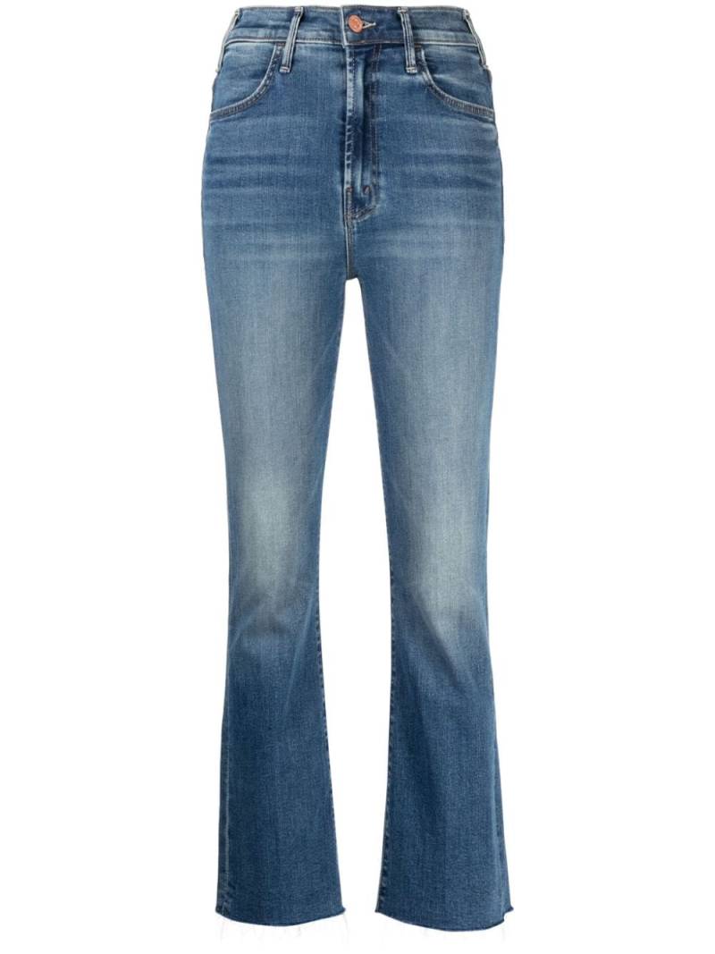 MOTHER The Hustler flared cropped jeans - Blue von MOTHER