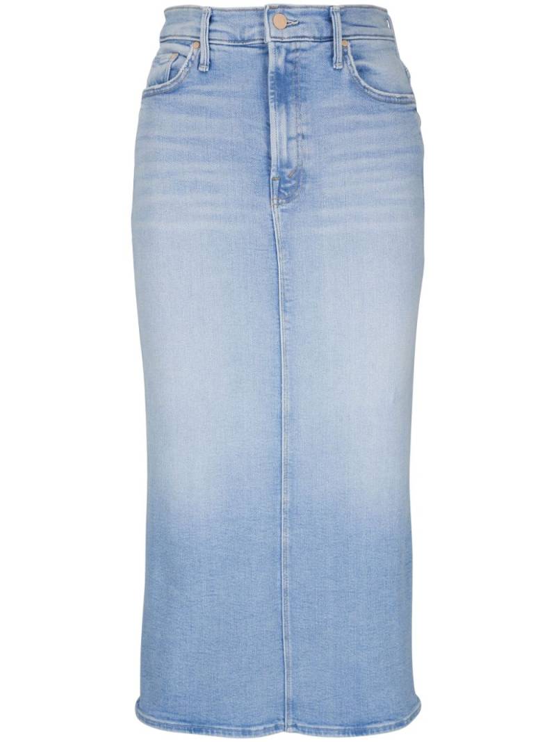 MOTHER The Pencil Pusher denim skirt - Blue von MOTHER