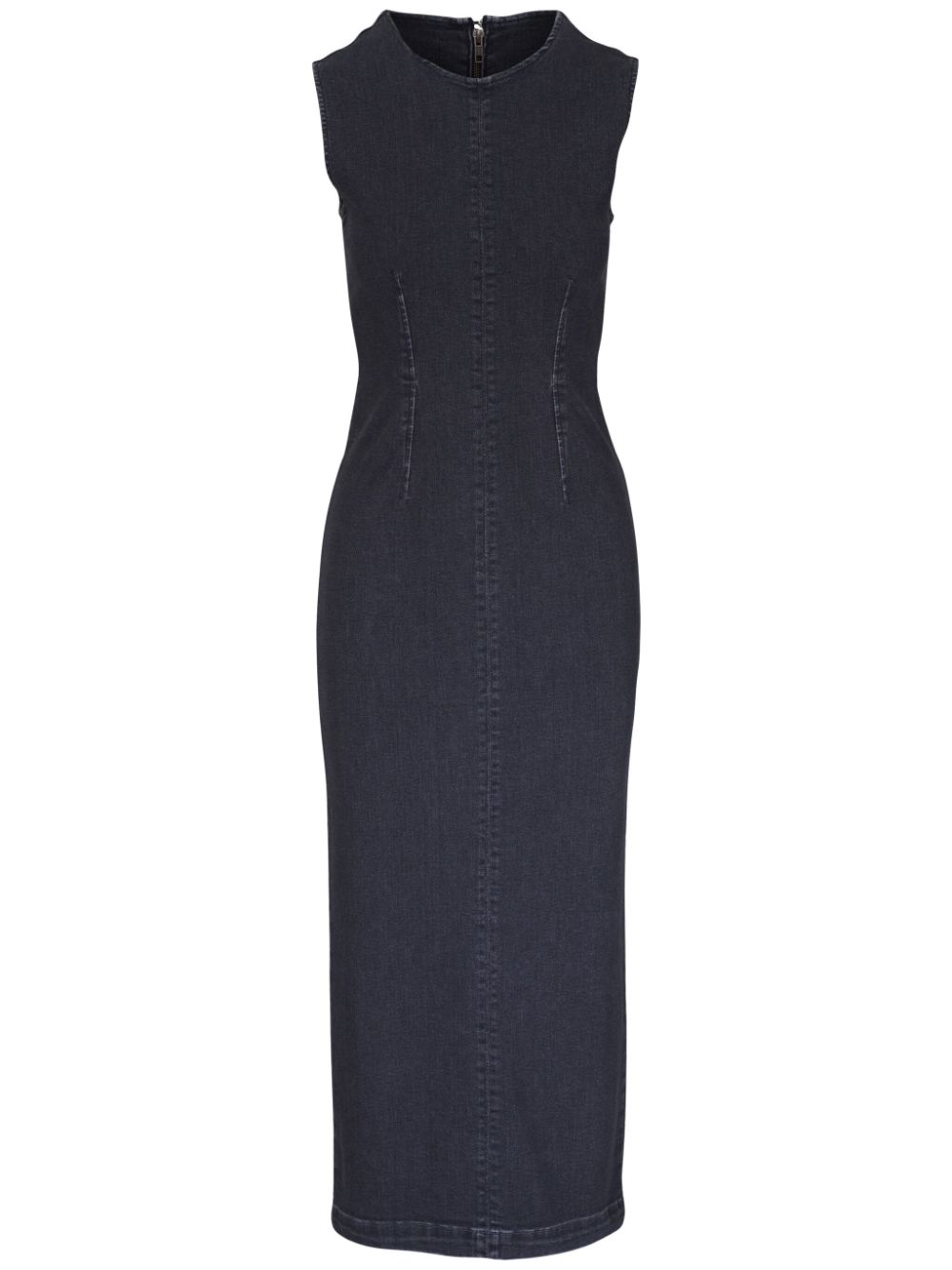 MOTHER The Swerve Up midi dress - Blue von MOTHER