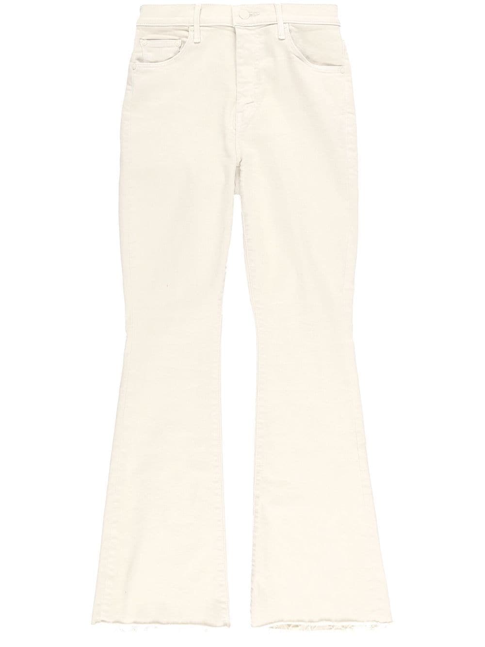 MOTHER The Weekender flared jeans - White von MOTHER