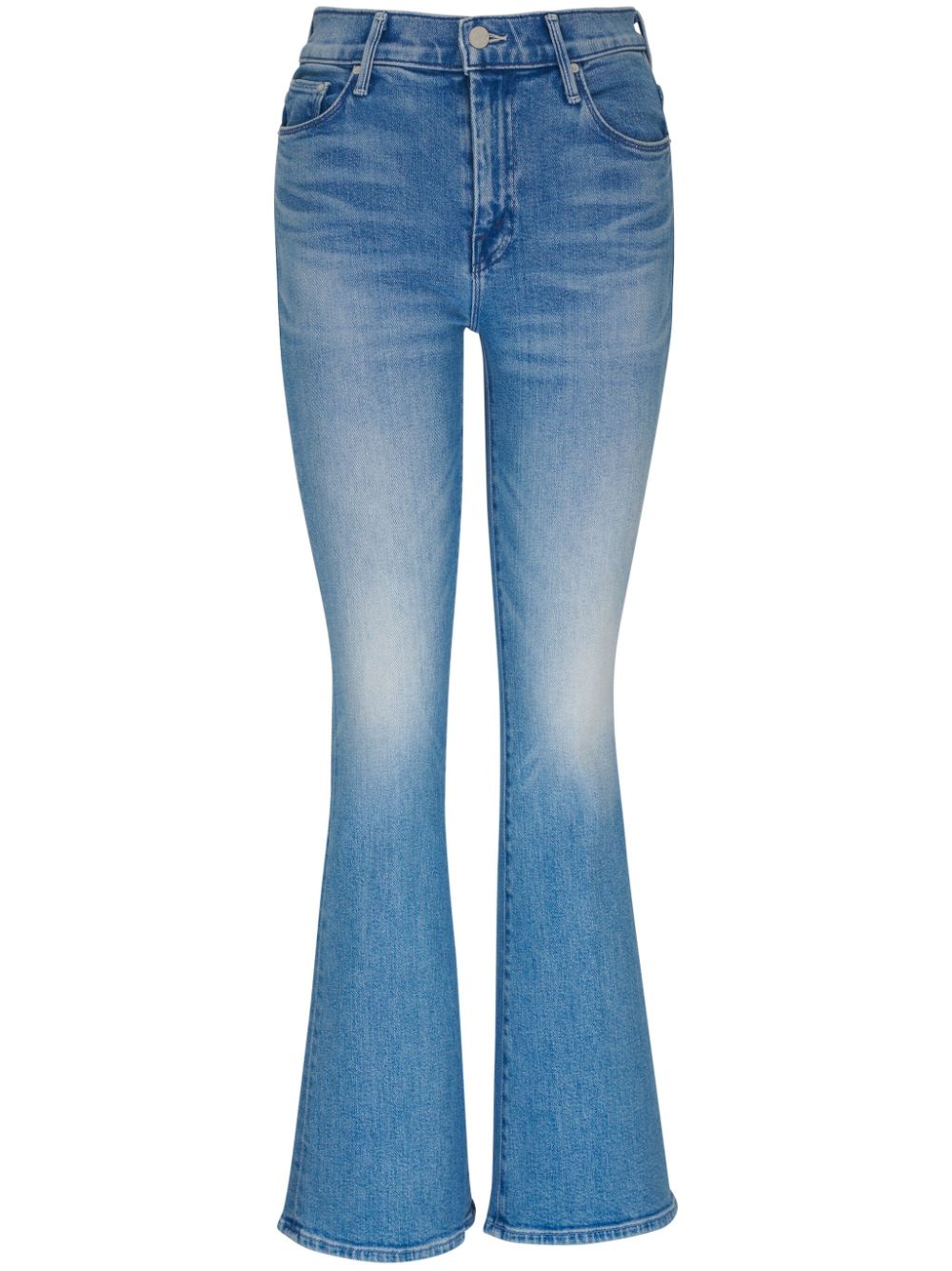 MOTHER The Weekender high-rise flared jeans - Blue von MOTHER