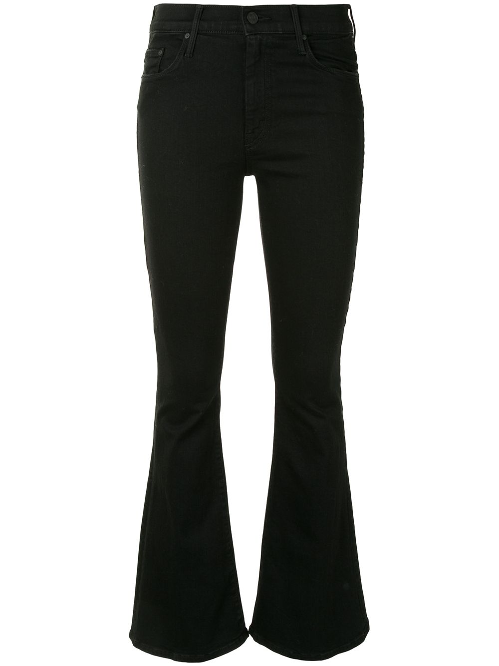 MOTHER The Weekender mid-rise flare jeans - Black von MOTHER