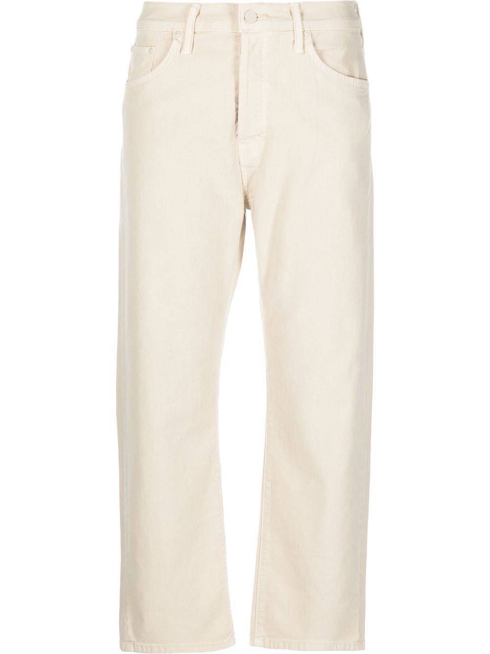 MOTHER cropped straight-leg trousers - Neutrals von MOTHER