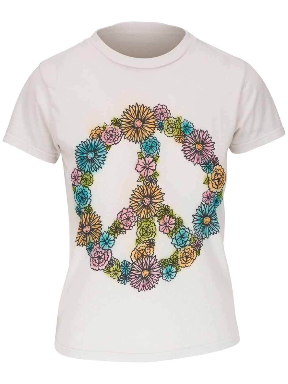 MOTHER floral peace-sign T-shirt - White von MOTHER