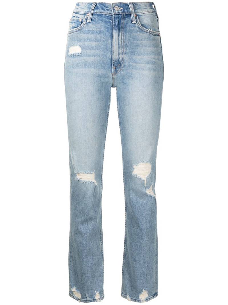 MOTHER high-rise straight-leg jeans - Blue von MOTHER