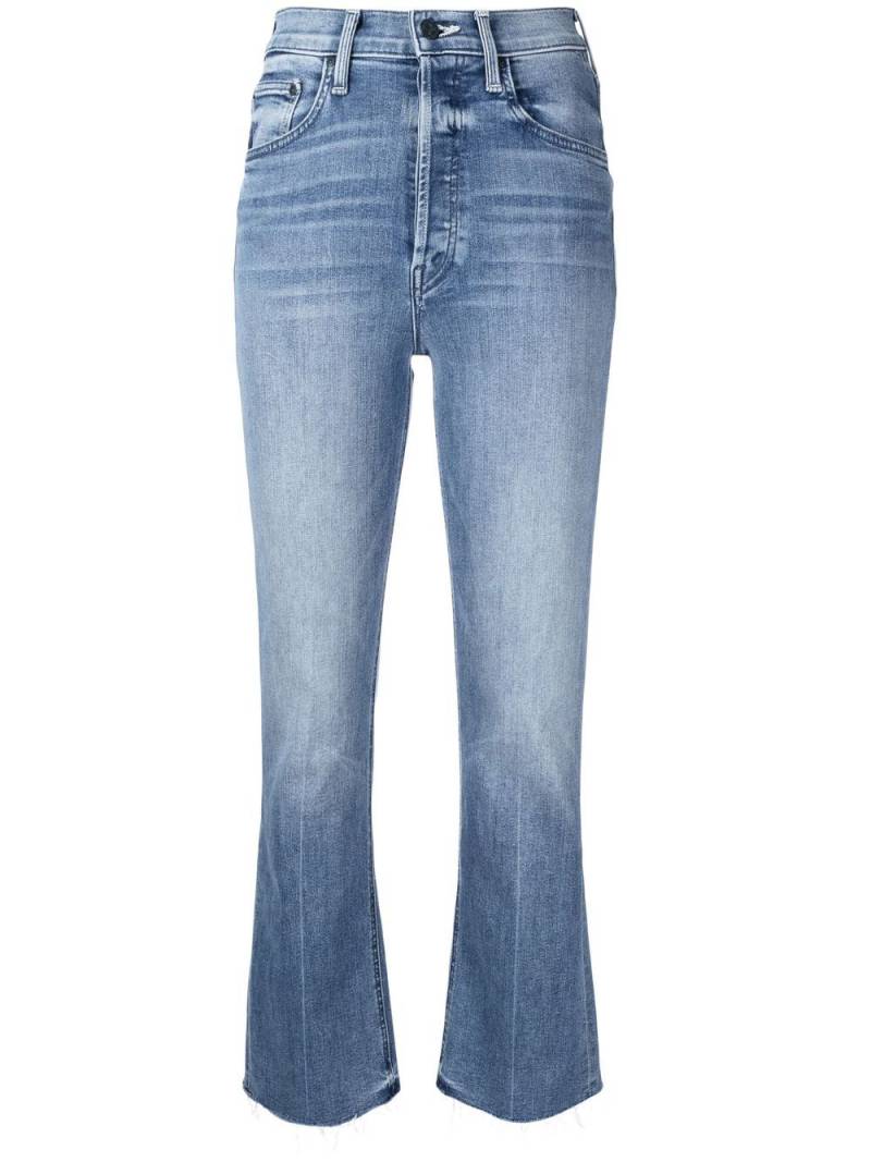 MOTHER high-waisted cropped flared jeans - Blue von MOTHER