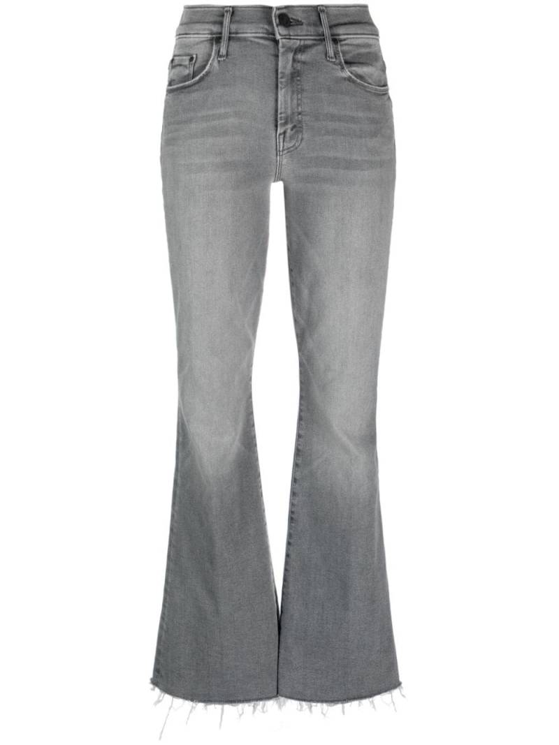 MOTHER logo-tag cotton-blend straight-leg jeans - Grey von MOTHER