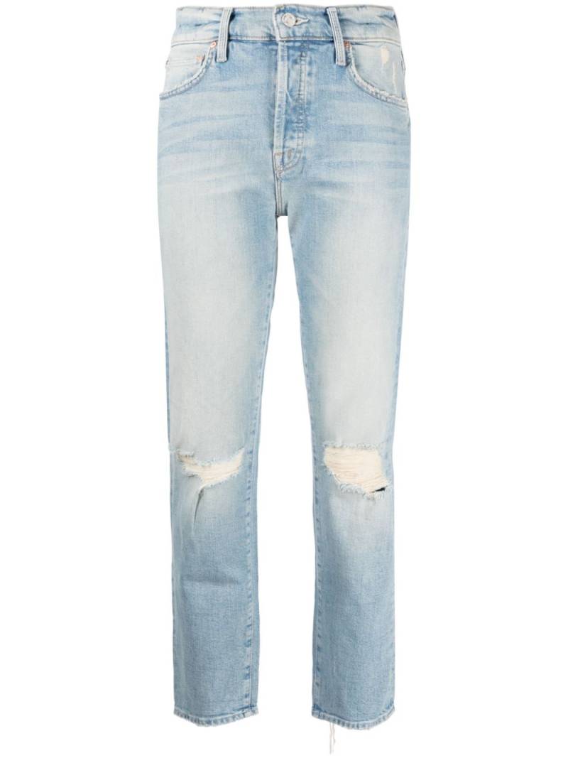 MOTHER mid-rise distressed jeans - Blue von MOTHER